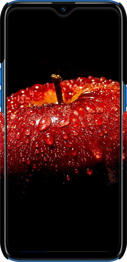 3D пластиковий матовий чехол Яблуко для Realme C2 - 6022m-1852 изображение 