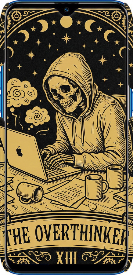 3D пластиковый матовый чехол The Overthinker для Realme C2 - 6774m-1852 изображение 