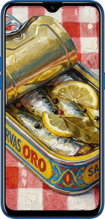 2D пластиковый чехол Vintage Sardine Tin Phone для Realme C2 - 6772t-1852 изображение 