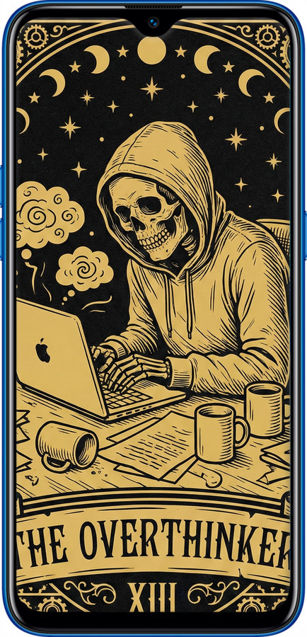 2D пластиковый чехол The Overthinker для Realme C2 - 6774t-1852 изображение 