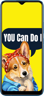 TPU чехол чехол с корги You Can Do It для Realme C20A - 6184b-2416 изображение 