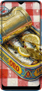 3D пластиковый матовый чехол Vintage Sardine Tin Phone для Realme C11 2021 - 6772m-2485 изображение 