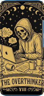 3D пластиковый матовый чехол The Overthinker для Realme C20A - 6774m-2416 изображение 