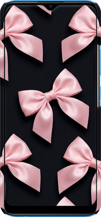 3D пластиковый матовый чехол Coquette Ribbons Dark Coquette для Realme C11 2021 - 6767m-2485 изображение 
