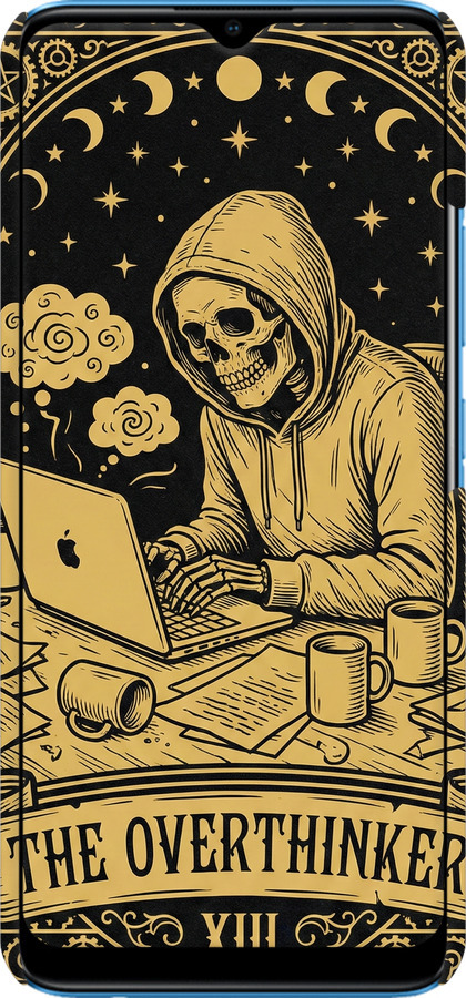 3D пластиковый матовый чехол The Overthinker для Realme C20A - 6774m-2416 изображение 