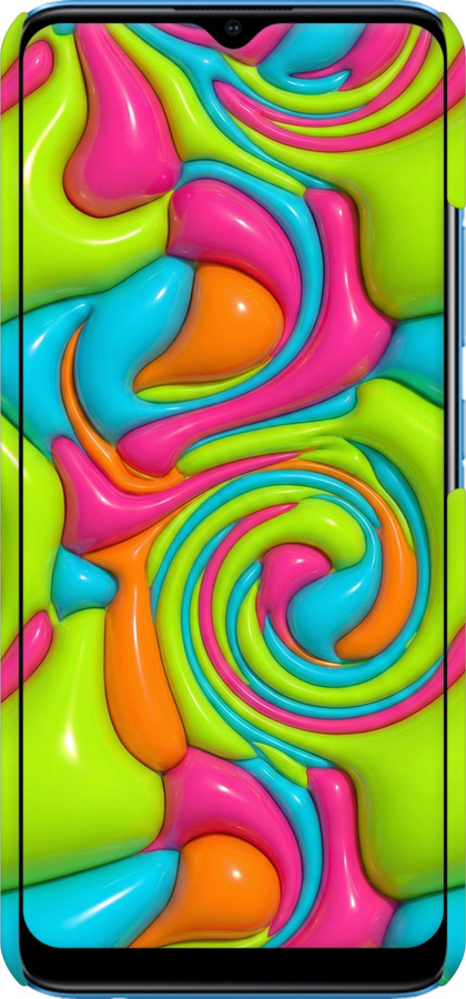 3D пластиковый матовый чехол Y2K Jelly Dream для Realme C20A - 6780m-2416 изображение 