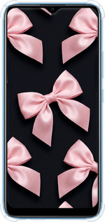 Силикон с усиленными углами чехол Coquette Ribbons Dark Coquette для Realme C20A - 6767sp-2416 изображение 