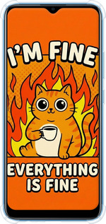 Силикон с усиленными углами чехол Funny Cat для Realme C11 2021 - 6786sp-2485 изображение 