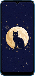 2D пластиковый чехол Cute Cat Celestial/Witchy для Realme C20A - 6787t-2416 изображение 