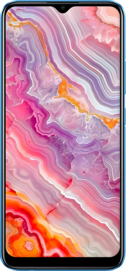 2D пластиковый чехол Мрамор 2 для Realme C20A - 6307t-2416 изображение 