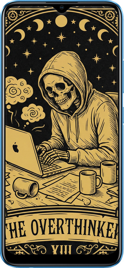 2D пластиковый чехол The Overthinker для Realme C20A - 6774t-2416 изображение 