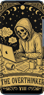 3D пластиковый матовый чехол The Overthinker для Realme C21 - 6774m-2321 изображение 