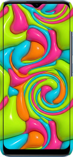 3D пластиковый матовый чехол Y2K Jelly Dream для Realme C21 - 6780m-2321 изображение 