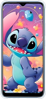 Силикон с усиленными углами чехол Стич 2 для Realme C21 - 6371sp-2321 изображение 