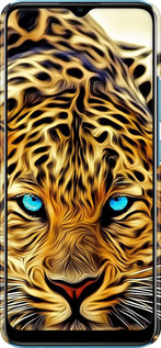 3D пластиковый матовый чехол Леопард для Realme C25Y - 6611m-2553 изображение 