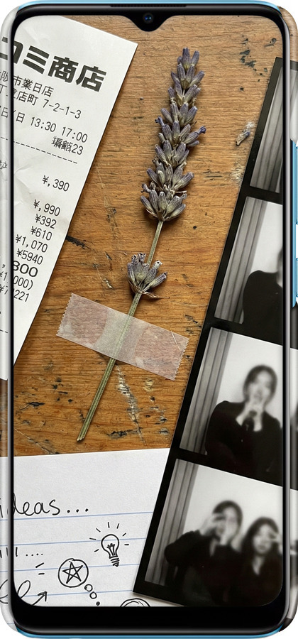 3D пластиковый матовый чехол Aesthetic Scrapbook Collage для Realme C25Y - 6773m-2553 изображение 