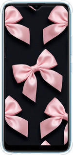 Силикон с усиленными углами чехол Coquette Ribbons Dark Coquette для Realme C21Y - 6767sp-2472 изображение 