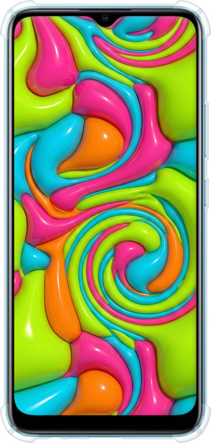 Силикон с усиленными углами чехол Y2K Jelly Dream для Realme C21Y - 6780sp-2472 изображение 