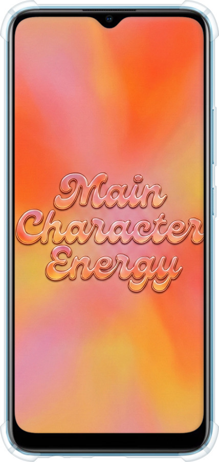 Силикон с усиленными углами чехол Aura Gradient Main Character Energy Aesthetic Y2K для Realme C25Y - 6783sp-2553 изображение 