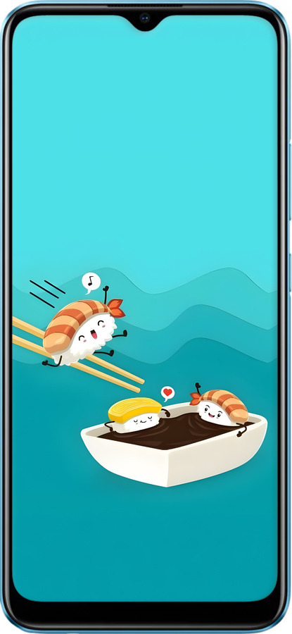 2D пластиковий чехол Суші для Realme C21Y - 6354t-2472 изображение 