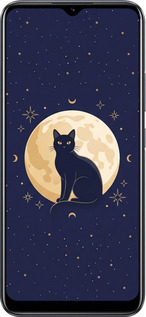 Силіконовий чехол Cute Cat Celestial/Witchy для Realme C25 - 6787u-3613 изображение 