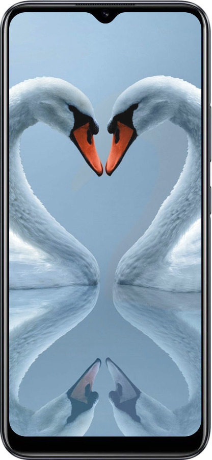 Силіконовий чехол Лебеді для Realme C25s - 6007u-3679 изображение 