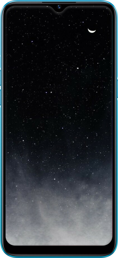 TPU чехол Сині хмари, Синій місяць для Realme C3 - 6396b-1889 изображение 