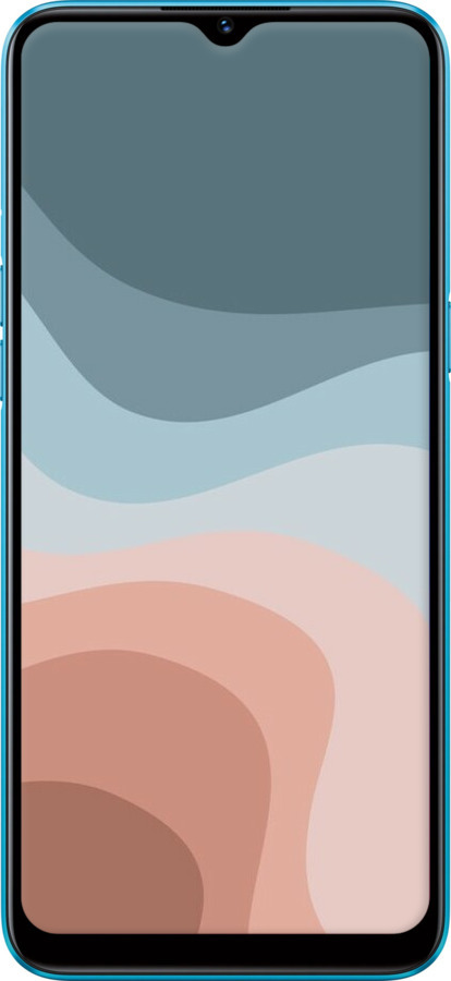 TPU чехол З синіми та рожевими хвилями в стилі ретро для Realme C3 - 6532b-1889 изображение 
