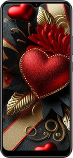 TPU чехол Сердечки v2 для Realme C30 - 5832b-2700 изображение 
