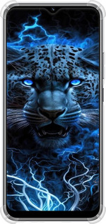 Силикон с усиленными углами чехол Ледяной леопард для Realme C30 - 6460sp-2700 изображение 