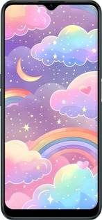 TPU чехол Облака и радуга для Realme C31 - 6312b-2593 изображение 