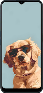 TPU чехол Пес в очках для Realme C31 - 6381b-2593 изображение 