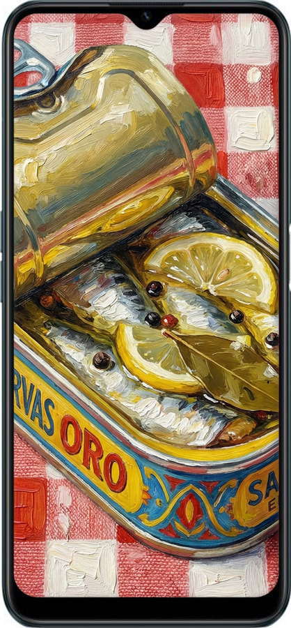 TPU чехол Vintage Sardine Tin Phone для Realme C31 - 6772b-2593 изображение 