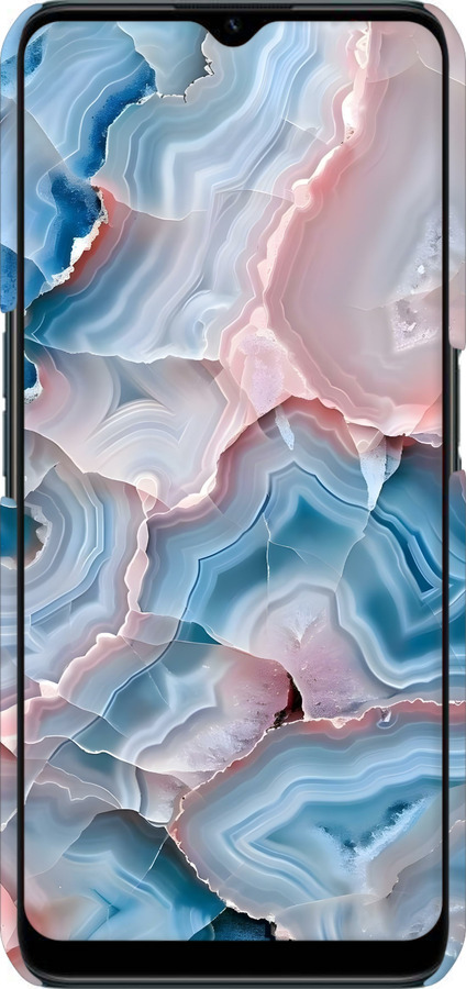 3D пластиковый матовый чехол Мрамор для Realme C31 - 6306m-2593 изображение 