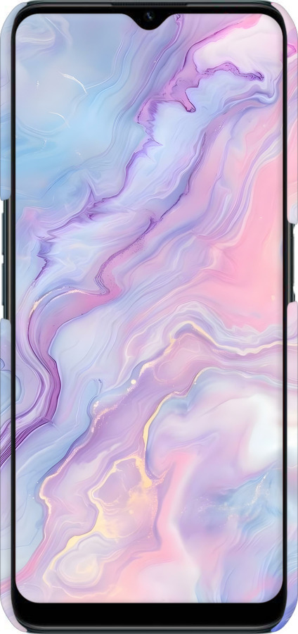 3D пластиковий матовий чехол Нежный мрамор для Realme C31 - 6310m-2593 изображение 