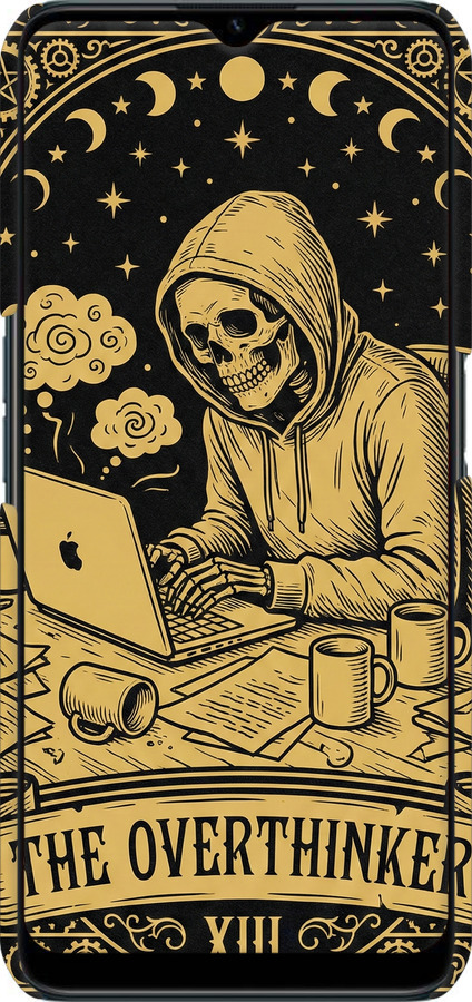 3D пластиковый матовый чехол The Overthinker для Realme C31 - 6774m-2593 изображение 