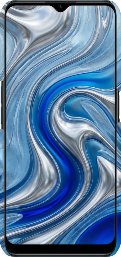 3D пластиковий матовий чехол Liquid Chrome для Realme C31 - 6781m-2593 изображение 