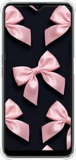 Силикон с усиленными углами чехол Coquette Ribbons Dark Coquette для Realme C31 - 6767sp-2593 изображение 