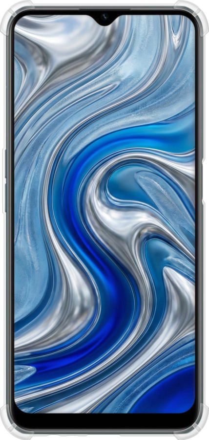 Силикон с усиленными углами чехол Liquid Chrome для Realme C31 - 6781sp-2593 изображение 