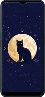 Силиконовый чехол Cute Cat Celestial/Witchy для Realme C31 - 6787u-2593 изображение 