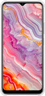 Силикон с усиленными углами чехол Мрамор 2 для Realme C33 - 6307sp-2870 изображение 