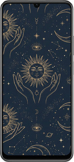 TPU чехол Celestial Harmony: Sun & Moon Gold Mystic Pattern для Realme Note 50 - 6778b-3752 изображение 