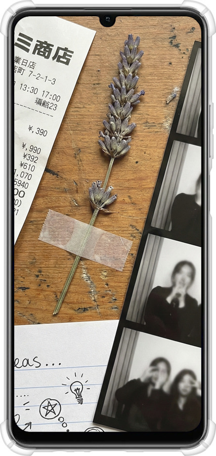 Силикон с усиленными углами чехол Aesthetic Scrapbook Collage для Realme C51 - 6773sp-3467 изображение 