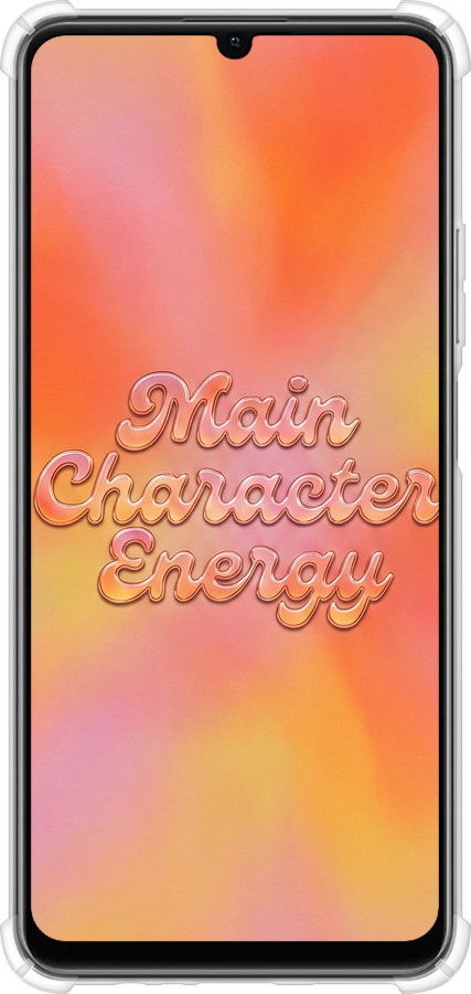 Силикон с усиленными углами чехол Aura Gradient Main Character Energy Aesthetic Y2K для Realme C51 - 6783sp-3467 изображение 