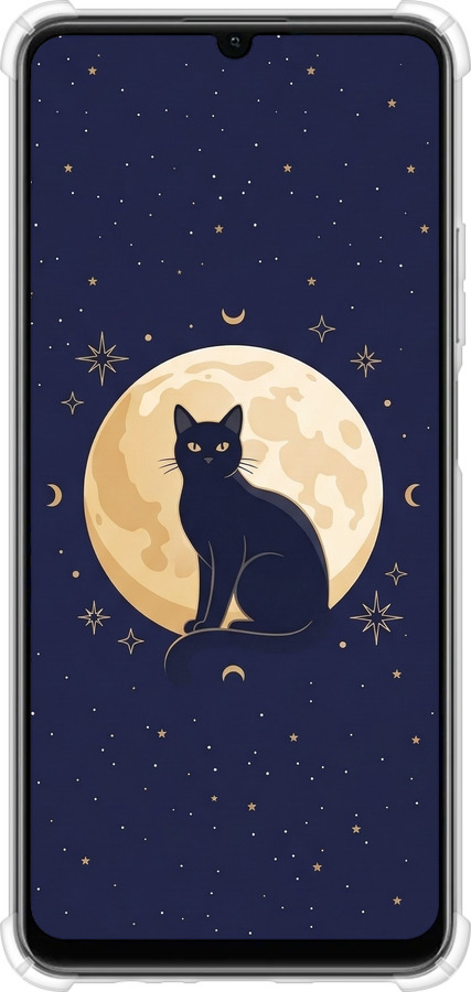 Силикон с усиленными углами чехол Cute Cat Celestial/Witchy для Realme C51 - 6787sp-3467 изображение 