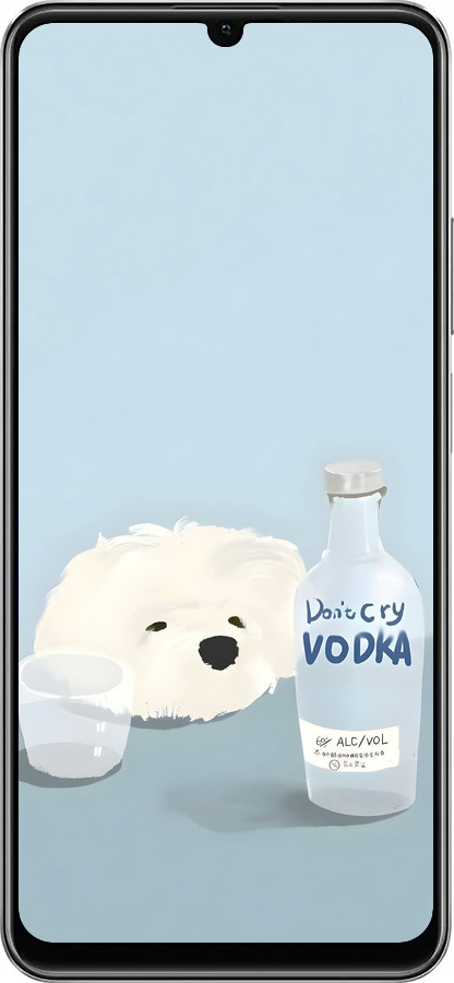 Силиконовый чехол Пес водка для Realme Note 50 - 6368u-3752 изображение 