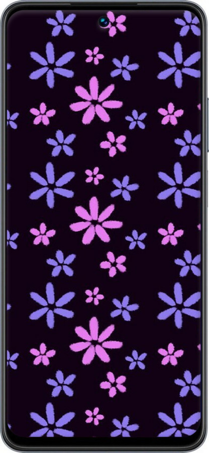 TPU чехол з квітами для Realme C55 - 6258b-2992 изображение 