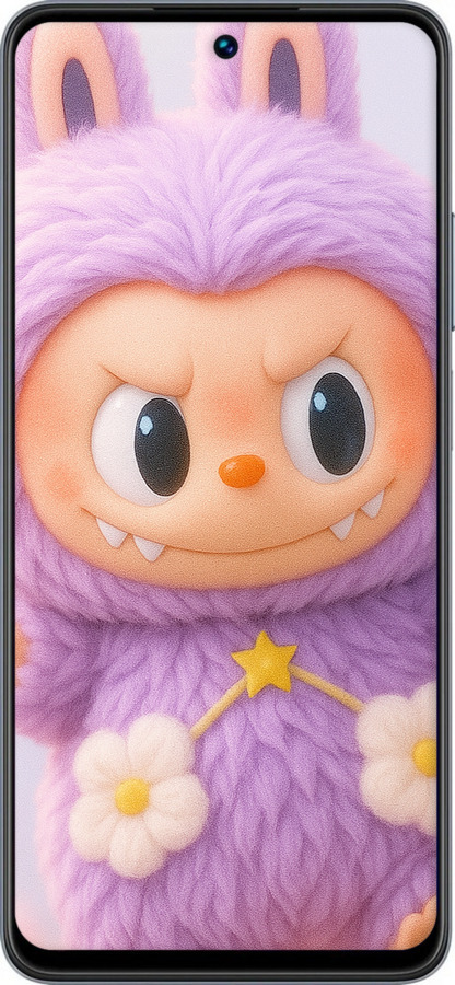 TPU чехол Лабубу для Realme C55 - 6708b-2992 изображение 