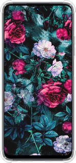 Силикон с усиленными углами чехол Сад и розы для Realme C55 - 6483sp-2992 изображение 