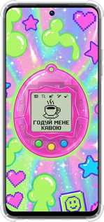 Силіконовий протиударний с посиленими кутами чехол Y2K Aesthetic Retro Pet: Годуй мене кавою для Realme C55 - 6784sp-2992 изображение 